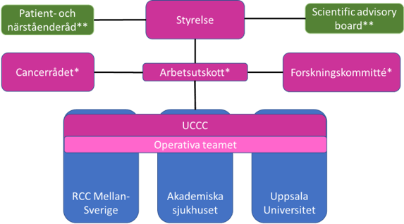 Organogram för UCCC